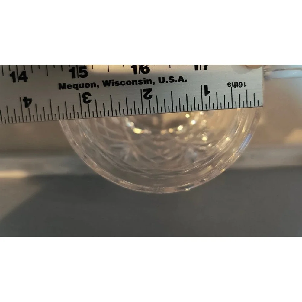 Crystal Beer Mug Tankard Heavy Vintage Diamond Starburst Base Large Handle‎